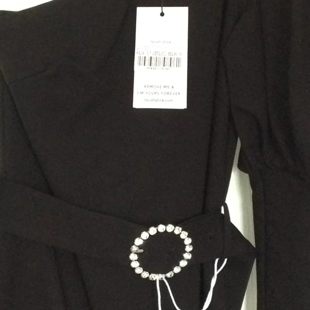 Lavish Alice black midi Dress - Picture 3 of 5